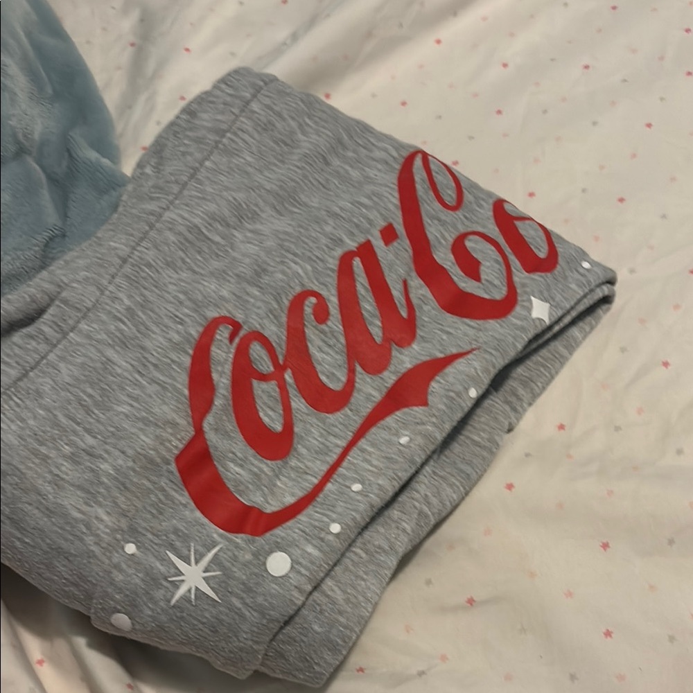 Coca-Cola Gray Hoodie with Red Script